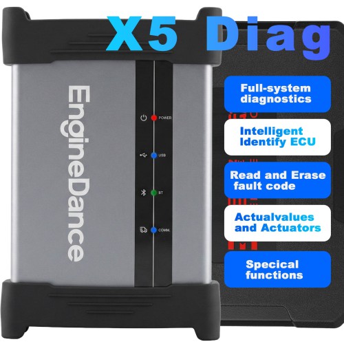 EngineDance X5 2-in-1 ECU Programming &Truck Diagnostics