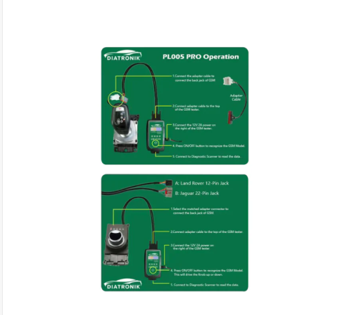 New Diatronik PL005 PRO GSM Tester JLR Selector Testing 3 Gear Supported