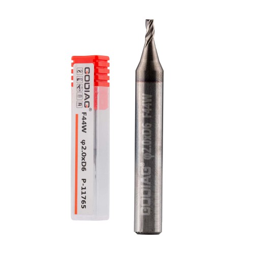 5Pcs GODIAG F44W 2.0MM End Milling Cutter φ2.0xD6x45Lx3F For SILCA MATRIX PRO, MATRIX EVO, MATRIX SLX, MATRIX SX, MATRIX S