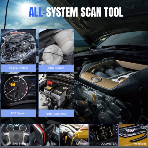 VIDENT iSmart800 Pro Automotive Diagnostic Analysis Scanner Support All Systems ECU Diagnosis Wide Vehicle Coverage