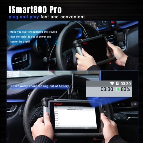VIDENT iSmart800 Pro Automotive Diagnostic Analysis Scanner Support All Systems ECU Diagnosis Wide Vehicle Coverage