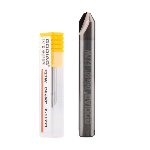 5Pcs GODIAG F27W Dimple Cutter φ2.8x100°xD6x40x1T For SILCA MATRIX PRO, MATRIX EVO, MATRIX SLX, MATRIX SX, MATRIX S