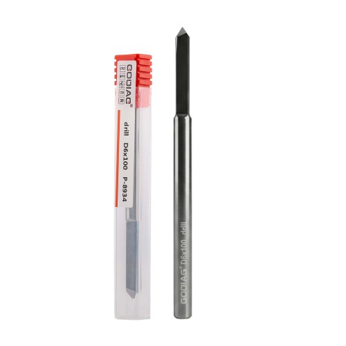 5Pcs GODIAG 100MM Long Grinder Drill Bit D6x33x100 For Pistol Dills Used for Lock Cylinders & Safe Boxes Brass Locks