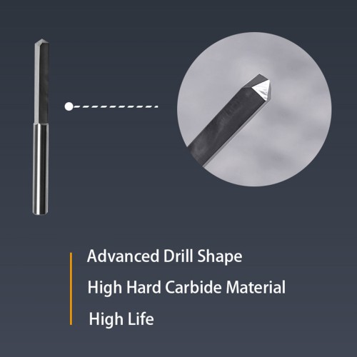 5Pcs GODIAG 100MM Long Grinder Drill Bit D6x33x100 For Pistol Dills Used for Lock Cylinders & Safe Boxes Brass Locks