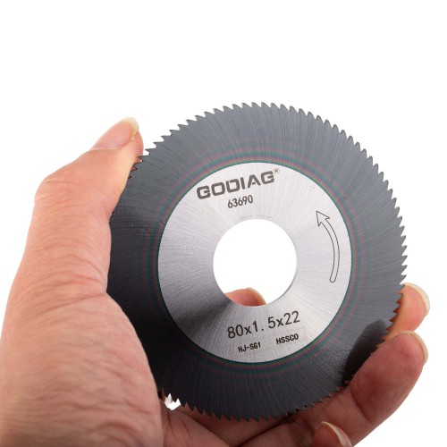 GODIAG HJ-SG1 Side Milling Cutter φ80x1.5xφ22 For SILCA DUO, OPERA III; OPERA IV; TARG 2000, TECH3; TECHNICA,PRIMA LASER MACHINE