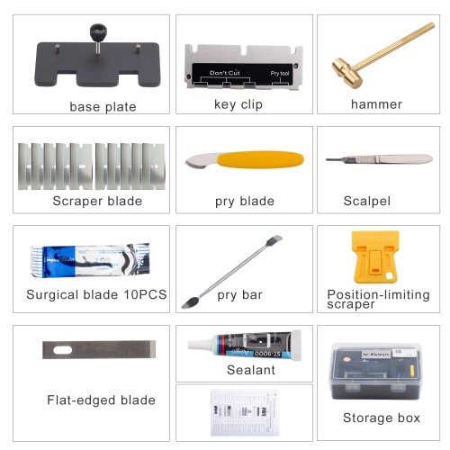 Yanhua Btool - BCP Key Cutting Kits for Safely Disassembling the BMW BCP Key Inner Shell
