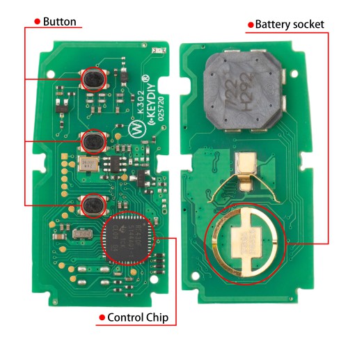 [5Pcs/Lot] KEYDIY TB01-3 Universal Remote Key PCB Board Only