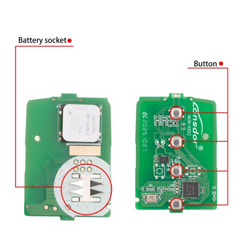 Lonsdor HD30-05 HD30 Smart Key 4 Buttons for Honda Supports ID46 ID47 ID4A