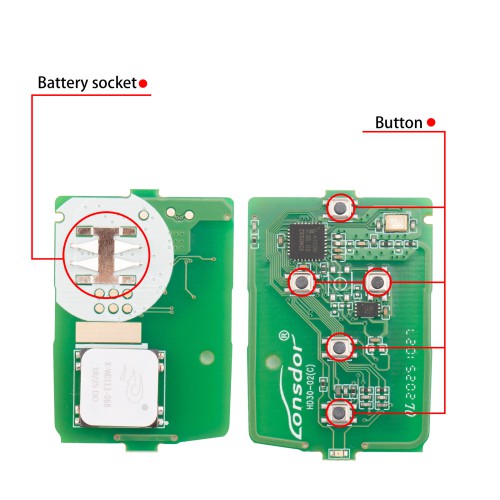Lonsdor HD30-06 HD30 Smart Key 5 Buttons for Honda Supports ID46 ID47 ID4A