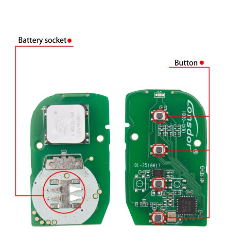 Lonsdor HD30-15 HD30 Smart Key 4 Buttons for Honda Supports ID46 ID47 ID4A