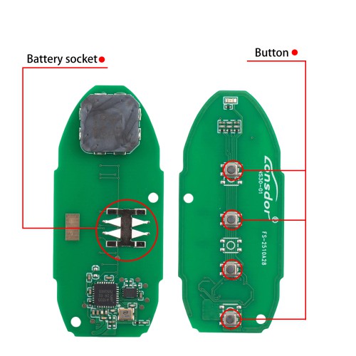 Lonsdor NS30-02 NS30 for Nissan/Infiniti Smart Key 4 Buttons Supports ID46 ID47 ID4A