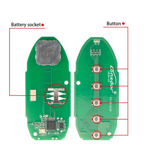 Lonsdor NS30-04 NS30 for Nissan/Infiniti Smart Key 5 Buttons Supports ID46 ID47 ID4A