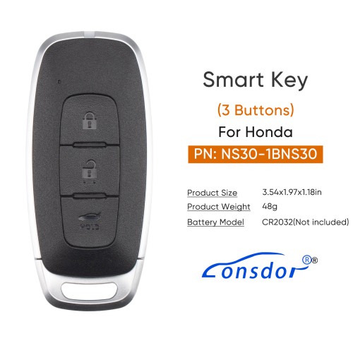 Lonsdor NS30-1B NS30 for Nissan/Infiniti Smart Key 3 Buttons Supports ID46 ID47 ID4A