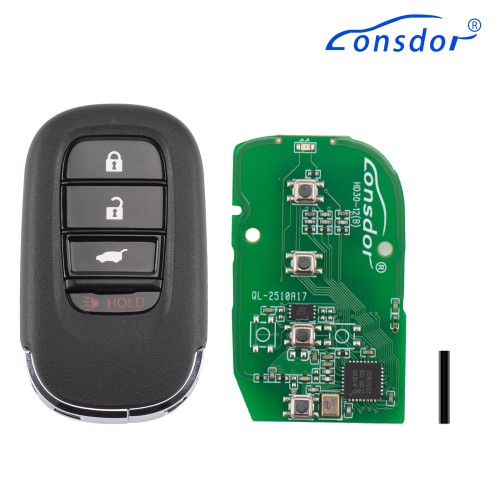 Lonsdor HD30-1D HD30 Smart Key 4 Buttons for Honda Supports ID46 ID47 ID4A