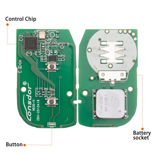 Lonsdor HD30-11 HD30 Smart Key 2 Buttons for Honda Supports ID46 ID47 ID4A