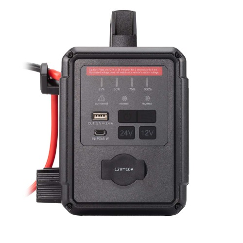 TOPDON V4000 HD 12V/24V 4000A Jump Starter Supports 60 Starts for Passenger vehicles & Light-duty One Jump Starter for All Your Heavy-Duty Needs