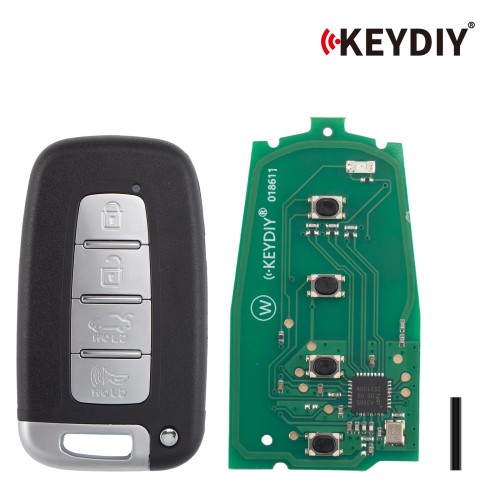 [5Pcs/Lot] KEYDIY KD ZB04-4 Universal Smart Remote Key 3+1 Buttons (Middle Slot) Hyundai Type
