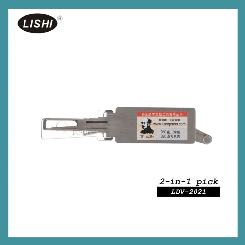 LISHI LDV-2021 End Milling Tool 2-in-1 Pick & Decoder for 2021 Great Wall, V80 Door Locks