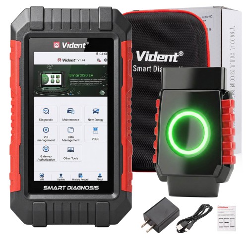 VIDENT G5 Scanner Supports 7 Special Functions, Oil Service, EPB, ABS Bleeding, AF, ADBlue, Battery Configuration Free Update