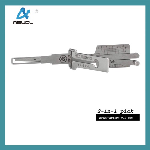 Abudu ABUDU HU127-HU100R Inner Mill Two-Track Unlocking and Reading Tool, Tooth Depth (8-cut) IC CARD: 1360