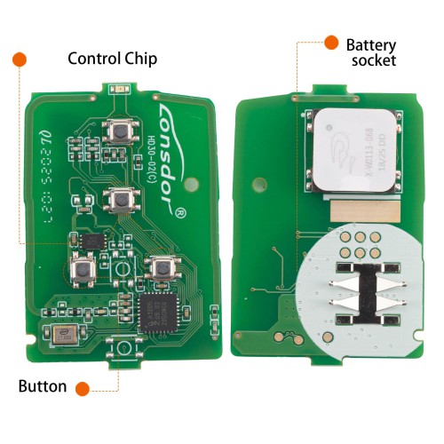 Lonsdor HD30-09 HD30 Smart Key 4 Buttons for Honda Supports ID46 ID47 ID4A