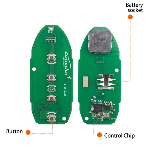 Lonsdor NS30-06 NS30 for Nissan/Infiniti Smart Key 4 Buttons Supports ID46 ID47 ID4A