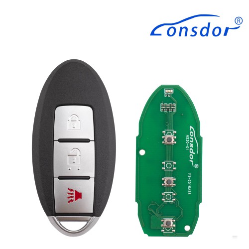 Lonsdor NS30-01 NS30 for Nissan/Infiniti Smart Key 3 Buttons Supports ID46 ID47 ID4A