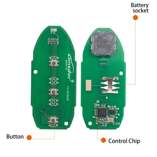 Lonsdor NS30-01 NS30 for Nissan/Infiniti Smart Key 3 Buttons Supports ID46 ID47 ID4A