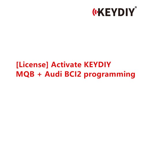 [License] Activate KEYDIY MQB+Audi BCI2 programming Unlock/add MQB48/49 5C/5D Keys