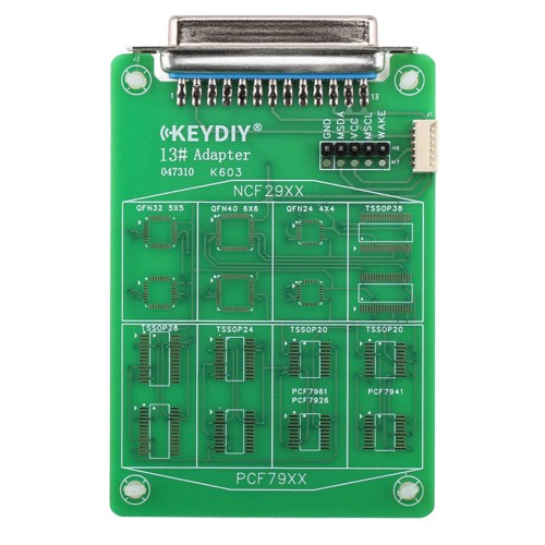 KEYDIY 13# Remote Chip Reading Adapter for Reading Chip Data from Water-damaged or Broken 5C & 5D Keys