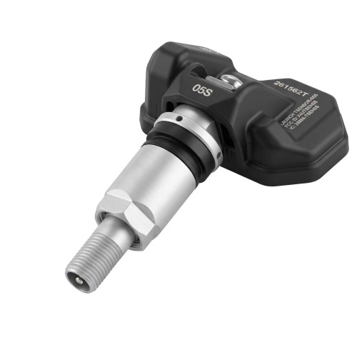 [UK/EU Ship] 4Pcs LAUNCH Tsensor-05S RF TPMS Sensor Metal (Overseas Configuration with Adjustable Angle Sandblasted Silver Aluminum)
