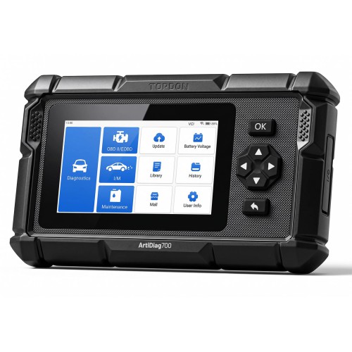 TOPDON ArtiDiag700 Full-system Diagnostic Tool Supports 15 Reset Services/ AutoVIN/ Real-time Data Streaming with 2 Years Free Update