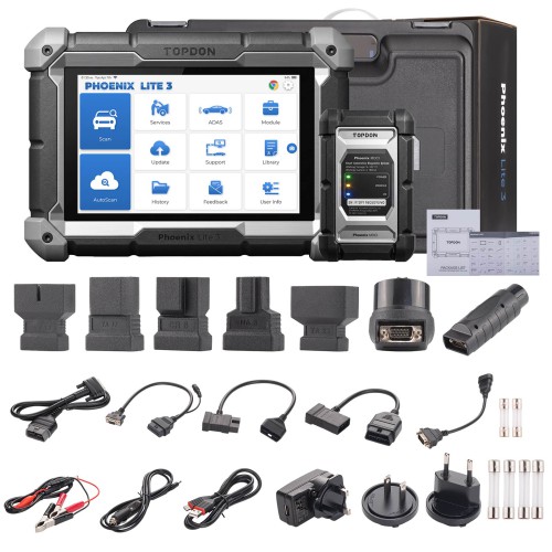 TOPDON Phoenix Lite 3 Diagnostic Tool Supports CAN-FD Protocol Online Coding and Topology Mapping Function with 2 Years Free Update