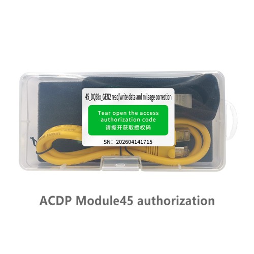 [License] YANHUA ACDP Module 45 License for DO38x GEN2 Read/write Data and Mileage Correction