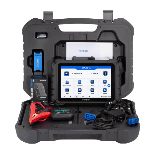 TOPDON ONE Plus Professional Diagnostic Tool with J2534 Pass-Thru Programming ECU Coding 50+ Maintenance Functions Free BTMobile ProS&TopScan Master