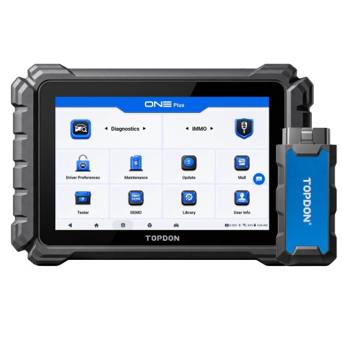 TOPDON ONE Plus Professional Diagnostic Tool with J2534 Pass-Thru Programming ECU Coding 50+ Maintenance Functions Free BTMobile ProS&TopScan Master