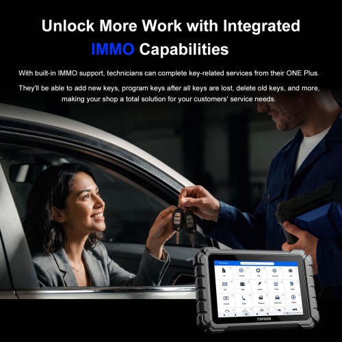 TOPDON ONE Plus Professional Diagnostic Tool with J2534 Pass-Thru Programming ECU Coding 50+ Maintenance Functions Free BTMobile ProS&TopScan Master