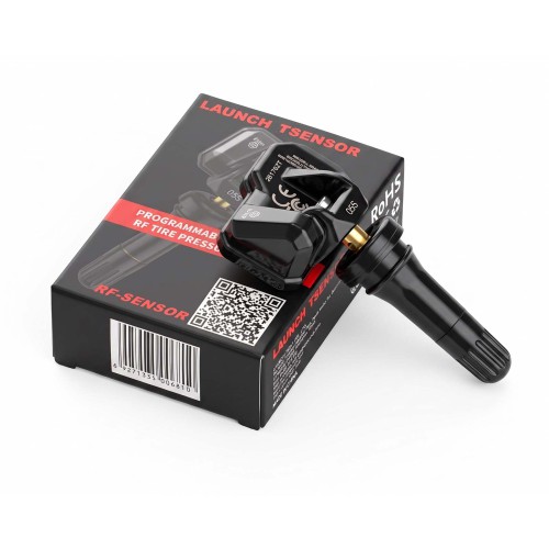 [UK/EU Ship] 4Pcs LAUNCH Tsensor-05S RF TPMS Sensor Rubber (Overseas Configuration Black Color)