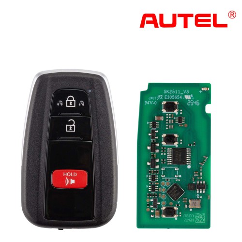 1Pc AUTEL IKEYTY003AL 3 Buttons 315/433 MHz for Toyota 4D & 8A