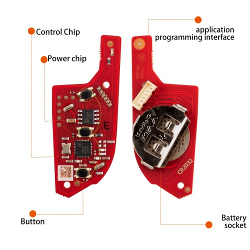 [5Pcs/Lot] XHORSE XKLKS2EN LEI.KSS Style(ENrome-plating) 2nd Generation Universal Wired Remote Key