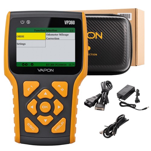 VAPON VP360 Professional OBD Mileage Calibration Read/clear DTC 2-in-1 Handheld Programmer
