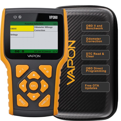 VAPON VP360 Professional OBD Mileage Calibration Read/clear DTC 2-in-1 Handheld Programmer