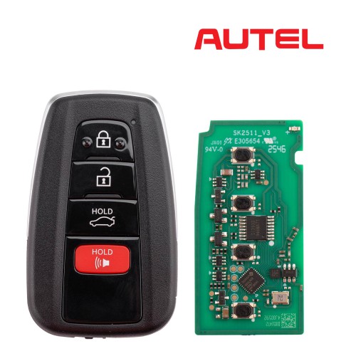 1Pc AUTEL IKEYTY004AL For Toyota 4D & 8A 4 Buttons