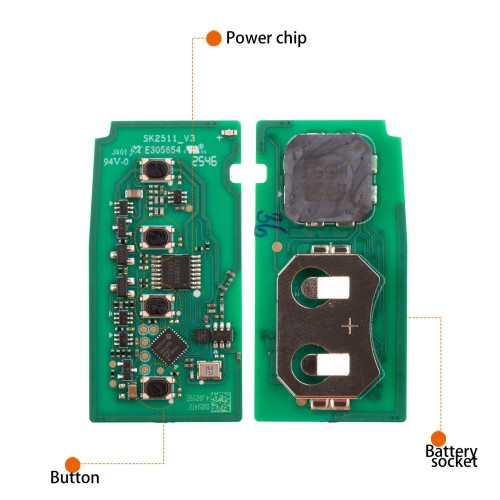 1Pc AUTEL IKEYTY004AL For Toyota 4D & 8A 4 Buttons