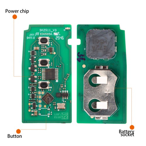 1Pc AUTEL IKEYTY003BL Key for Toyota 4D & 8A 3 Buttons