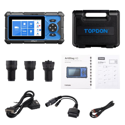 TOPDON Artidiag HD Heavy-Duty Scan Tool Supports 60+ Heavy-duty Brands with 2 Years Free Update