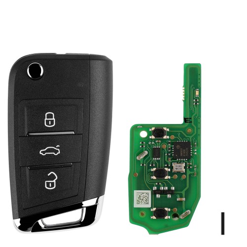 [UK/EU Ship] 5Pcs XHORSE XEDM01EN MQB Style Super Remote 3 Buttons