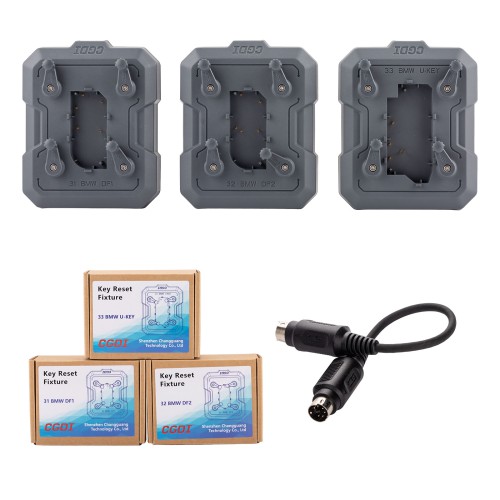 CGDI for BMW BDC2 BDC3 U-Classis/BCP Key Read/Write Fixture 3Pcs Set Key Solder-Free Adapter Work with CG K2
