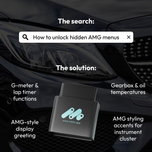 MBito OBD Device + 20 Credits Work with Phone APP Supports Diagnostics, Maintenance, Coding, Enable Hidden Features for Mercedes