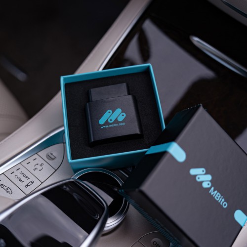 MBito OBD Device + 20 Credits Work with Phone APP Supports Diagnostics, Maintenance, Coding, Enable Hidden Features for Mercedes
